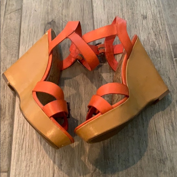 Ann Taylor Loft Kari wedge sandal, sz 8 - Picture 5 of 12